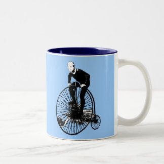 Penny Farthing Vintage Bicycle Art Two-Tone Coffee Mug