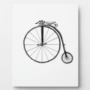 Penny Farthing Vintage Bicycle Illustration Plaque