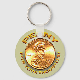 Penny for your thoughts! keychain