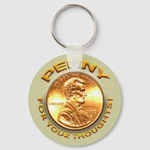 Penny for your thoughts! keychain