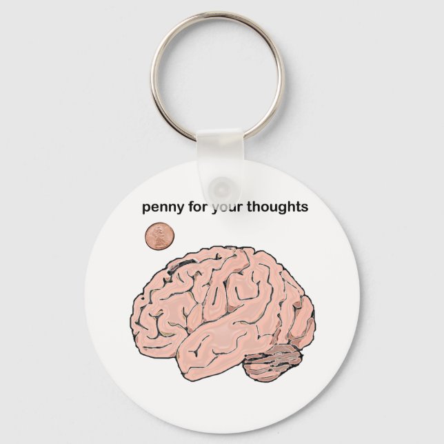 Penny  for your Thoughts Keychain (Front)