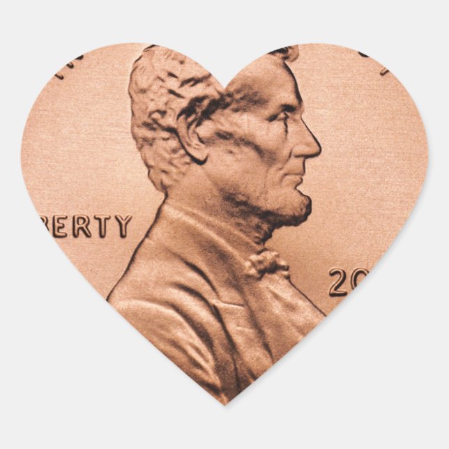 Penny Heart Sticker (Front)