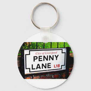penny lane Liverpool England sign Keychain
