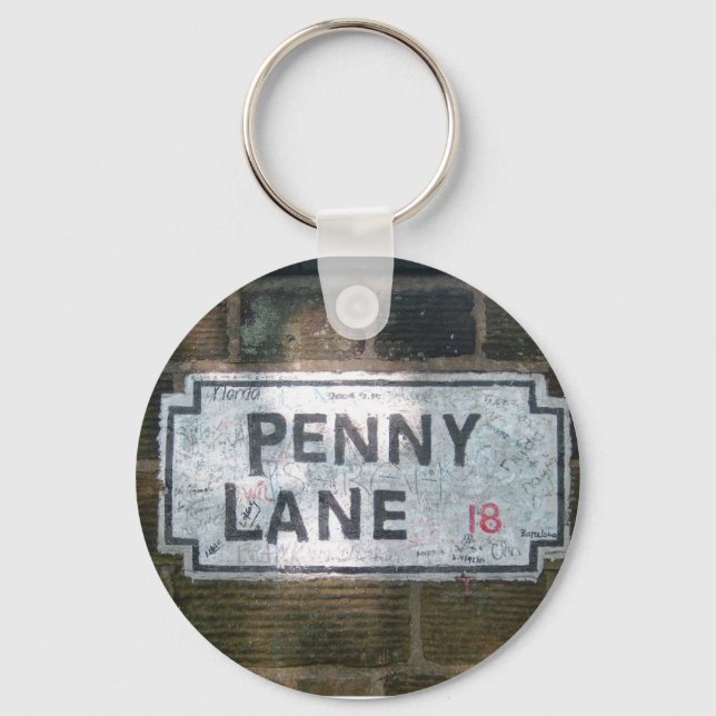 Penny Lane Street Sign Keychain (Front)