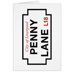 Penny Lane, Street Sign, Liverpool, UK