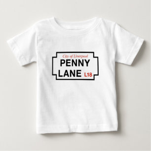 Penny Lane, Street Sign, Liverpool, UK Baby T-Shirt