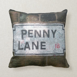 Penny Lane Street Sign Throw Pillow