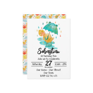 Penny Puddle Duck Invitation