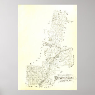 Penobscot County, Maine Poster