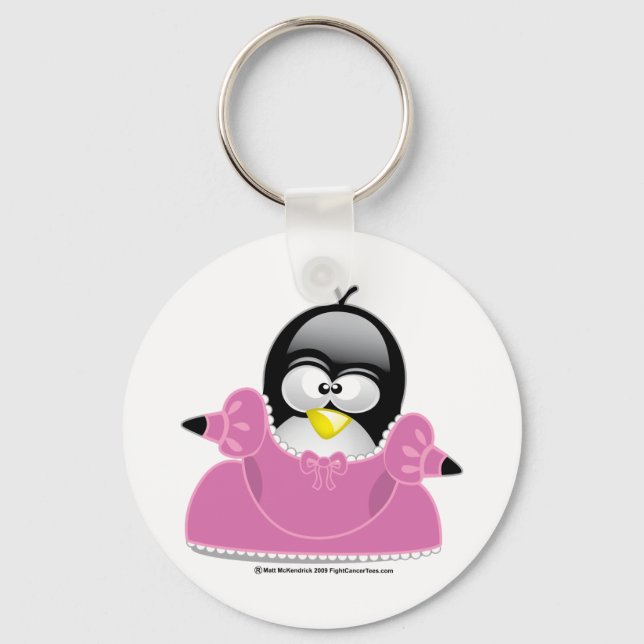 Penquin Princess Keychain (Front)