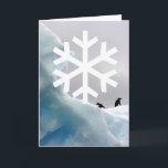Penquins Holiday Card<br><div class="desc">Another beautiful snowflake greeting card that you designed on SnowDays!</div>