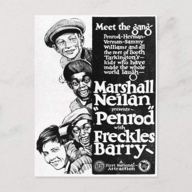 'Penrod' Silent Film Advert de 1922 Carte postale (Devant)