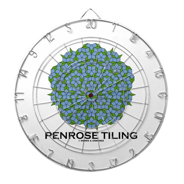 Penrose Tiling (Five-Fold Symmetry) Dartboard (Front)