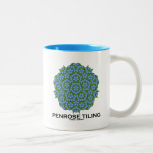 Penrose Tiling (Five-Fold Symmetry) Two-Tone Coffee Mug