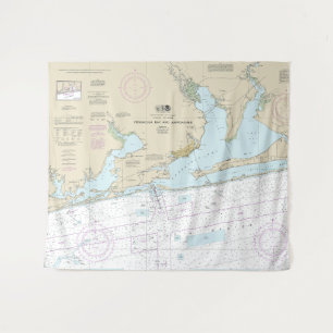 Pensacola Bay and Approaches Nautical Chart 11382 Tapestry