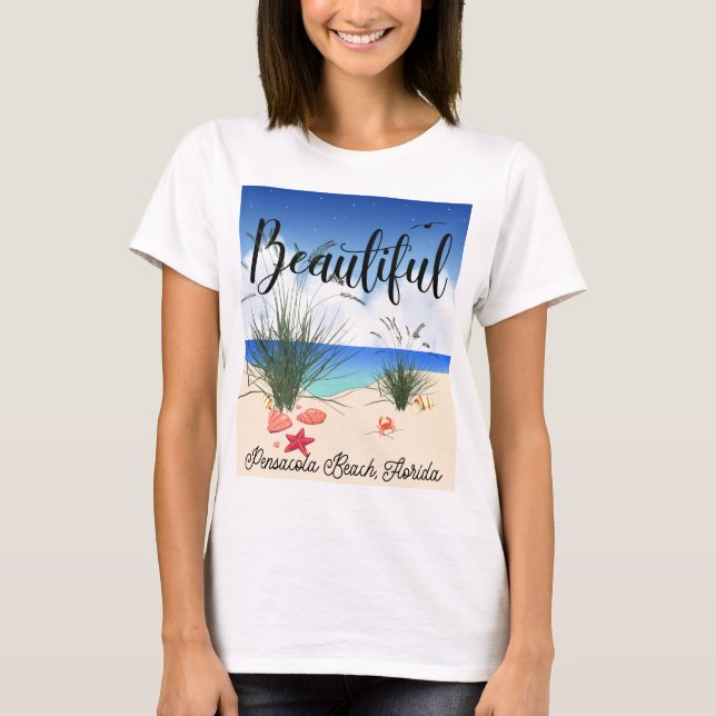 Pensacola Beach Florida (Beautiful) T-Shirt (Front)