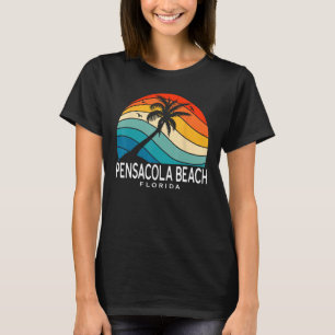 Pensacola Beach Florida Tropical Beach Palm Tree S T-Shirt