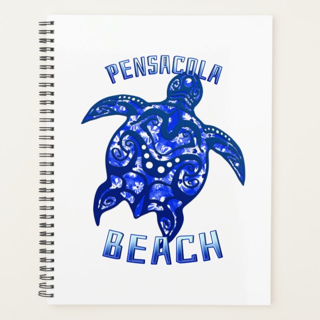 Pensacola Beach Florida Vacation Tribal Turtle Planner (Front)