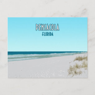 Pensacola Beach Panhandle Florida Postcard