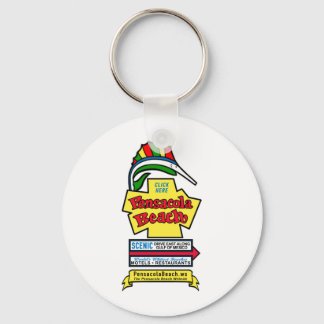Pensacola Beach Sign Keychain