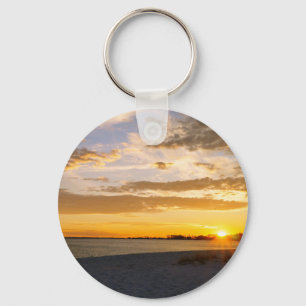 Pensacola Beach Sunset Keychain