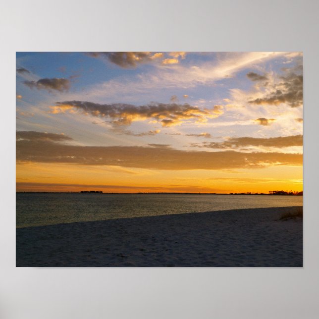 Pensacola Beach Sunset Poster (Front)