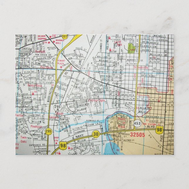 PENSACOLA, FL Carte Postale Carte Vintage (Devant)