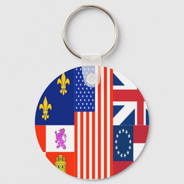 Pensacola Flag Keychain (Front)