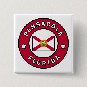 Pensacola Florida 2 Inch Square Button
