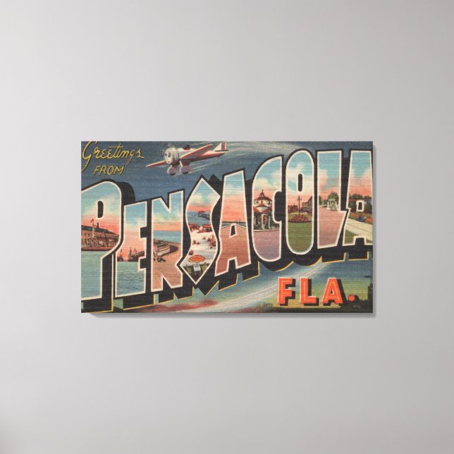 Pensacola, Florida (Airplanes) Canvas Print (Front)