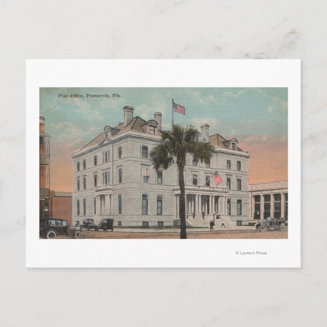 Pensacola, Florida - Exterior View of Post Postcard (Front)