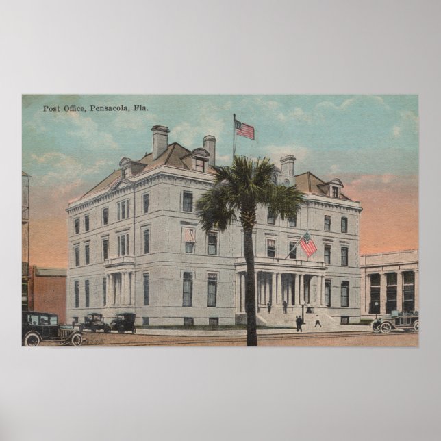 Pensacola, Florida - Exterior View of Post Poster (Front)