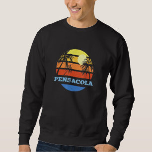 Pensacola Florida Fl Beach Pensacolian Beach Bum Sweatshirt