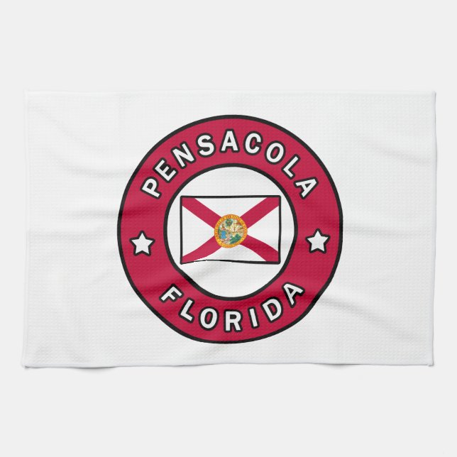 Pensacola Florida Kitchen Towel (Horizontal)
