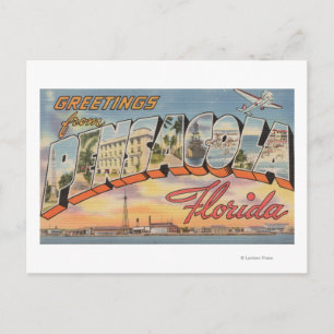 Pensacola, Florida - Large Letter Scenes 2 Postcard