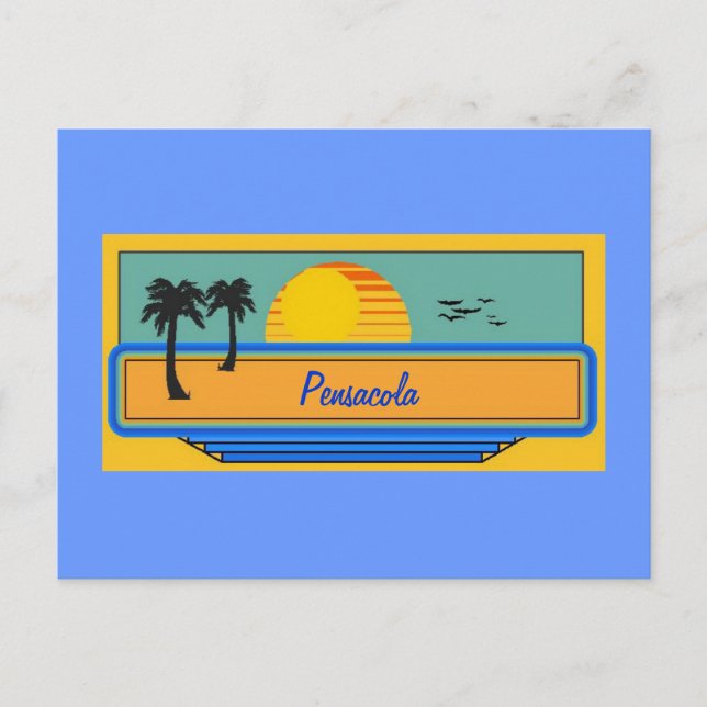 Pensacola Florida Postcard (Front)