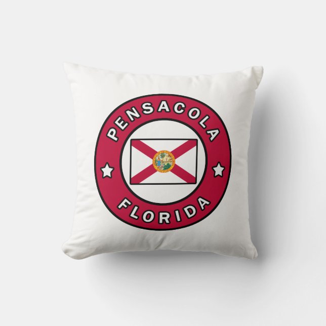 Pensacola Florida Throw Pillow (Front)