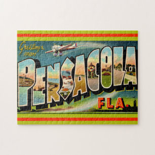 Pensacola Florida Vintage Postcard  Jigsaw Puzzle