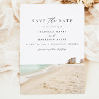 PENSACOLA Florida Watercolor Beach Save the Date