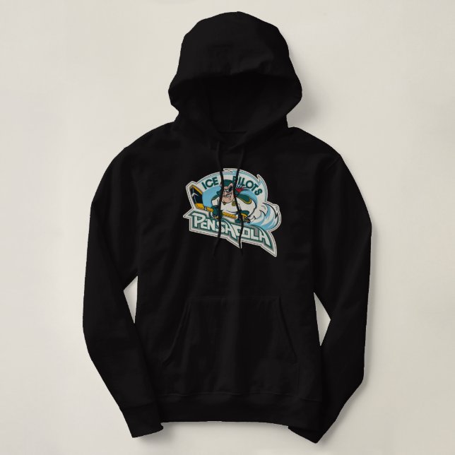 Pensacola Ice Pilots Retro Defunct Ice Hockey Esse Hoodie (Design Front)