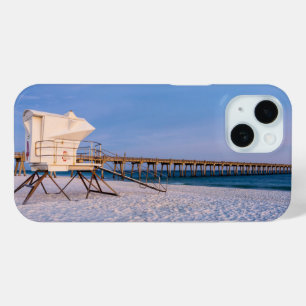 Pensacola Morning Lifeguard Stand And Pier iPhone 15 Case