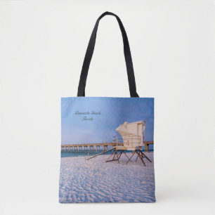 Pensacola Morning Lifeguard Stand Pier Tote Bag