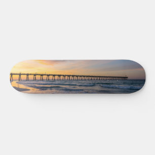 Pensacola Pier Shoreline Sunrise Skateboard