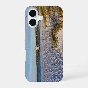 Pensacola Sand Dunes Pier Morning iPhone Case