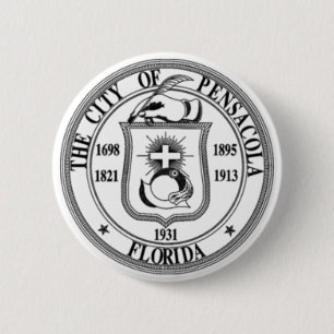 Pensacola Seal 2 Inch Round Button