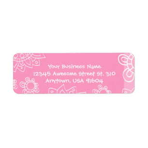 Pense Rose Fille Henné Fleur Tatouage Mode