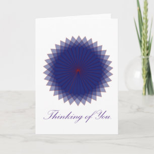 Pensée à vous carte de voeux