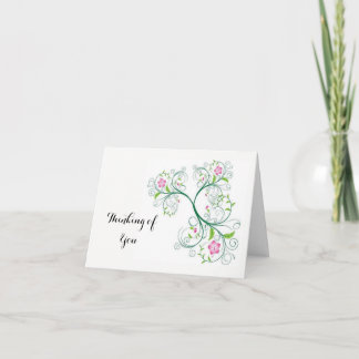 Pensée à vous note de carte postale