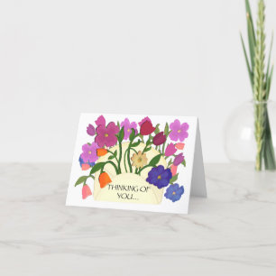 Pensée Fleur de vous / Carte de voeux Merci