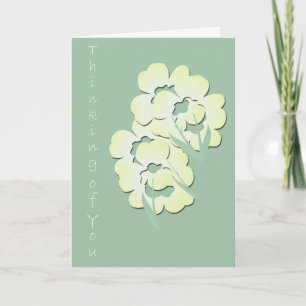 Pensée inspirée à vous carte de voeux